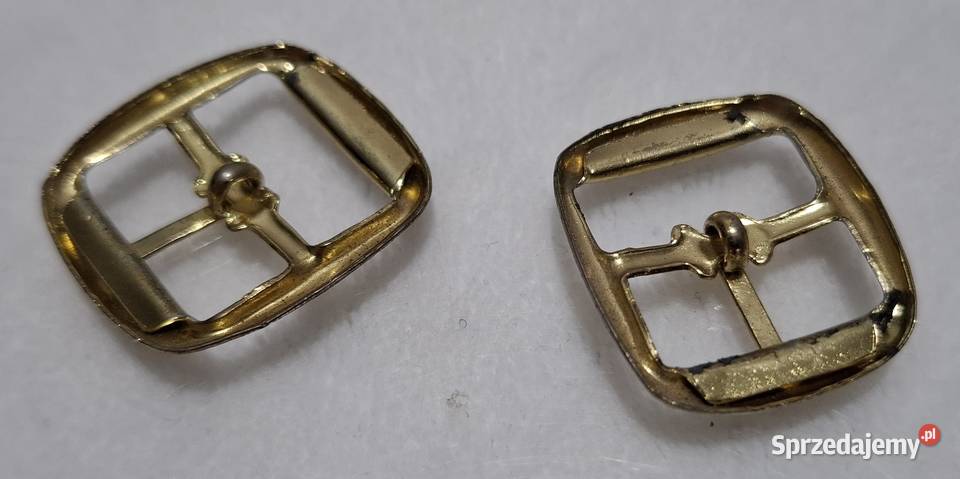 Klamerki sprzączki 24mm metalowe złote 2 Pozostałe śląskie Czeladź