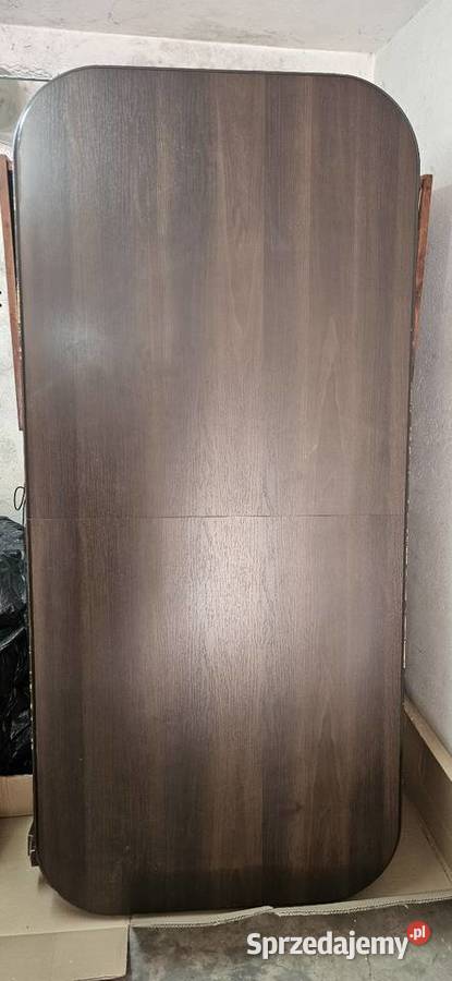 Stół owalny duży ciemny orzech Pruszków