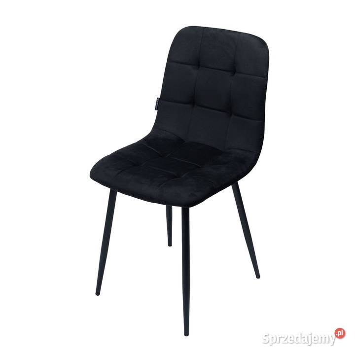 Zestaw 2 krzesło tapicerowane welurowe do salonu