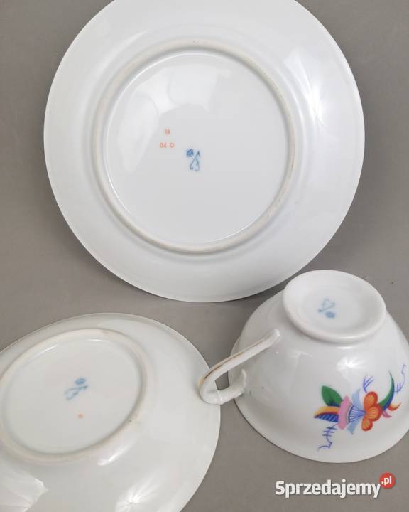 Zestaw śniadaniowy Trio Art Deco Furstenberg Bronisze