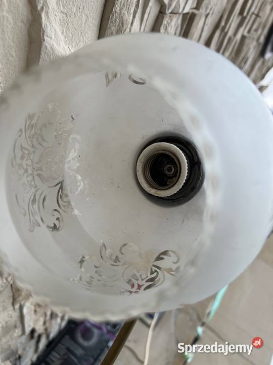 Antyk lampka z brązu XIX w ruchoma i sprawna Bystrzyca Kłodzka