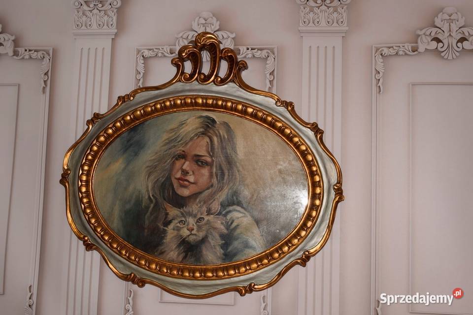Olga Boznańska Kobieta z Kotem Duży Stary Polski Kraków