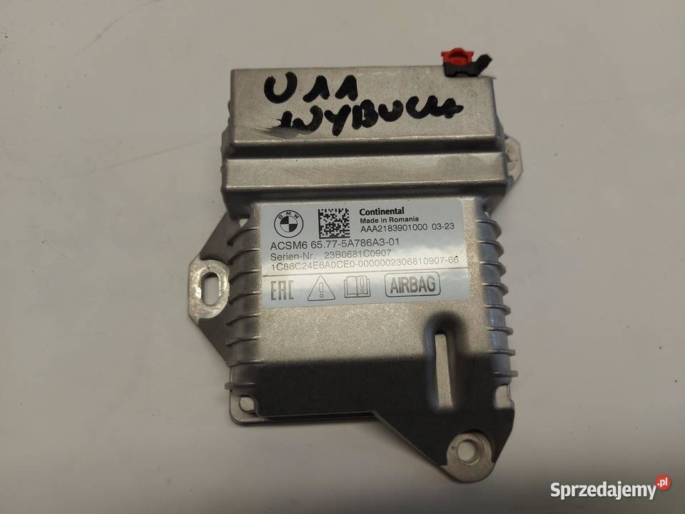 BMW iX1 X1 U11 Moduł sterownik poduszek Komputery