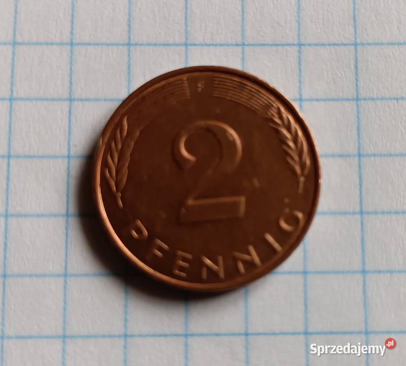 2 FENIGI 2 PFENNIG 1990 F NIEMCY Piszczac