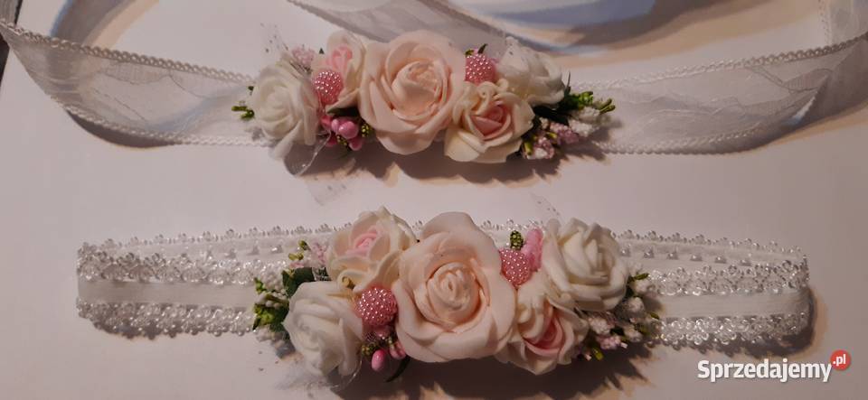 Opaska I pasek do chrztu Borów