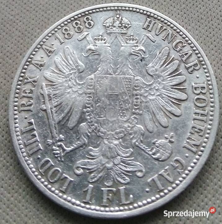 AUSTRIA1 FLOREN1888 r SREBRO900FRANCISZEK JÓZEF Legionowo