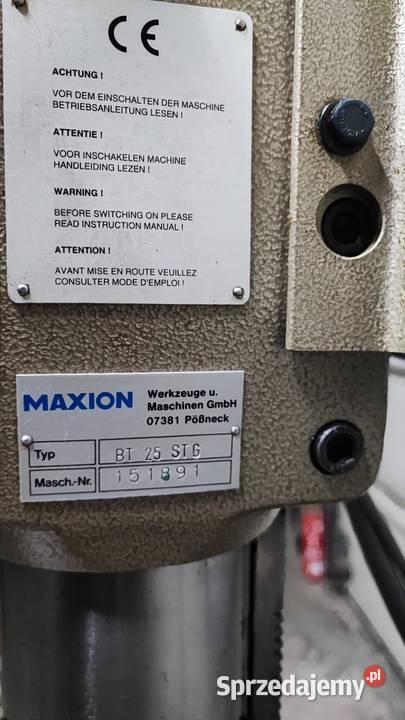 Wiertarko gwinciarka Maxion BT 25 STG Sucha Beskidzka sprzedam