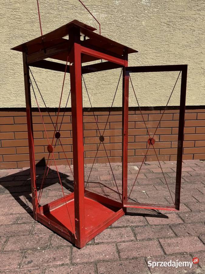 Lampion 120 duży metalowy latarenka lampa balkon Garwolin