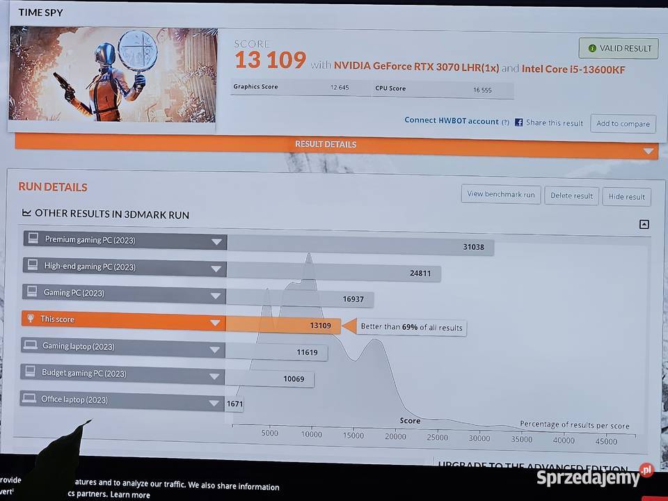 RTX 3070z stan idealny na gwarancji KRK Karty graficzne Kraków sprzedam