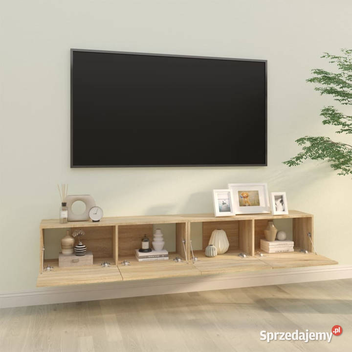 Szafki ścienne TV 2 dąb sonoma 100x30x30 RTV Warszawa