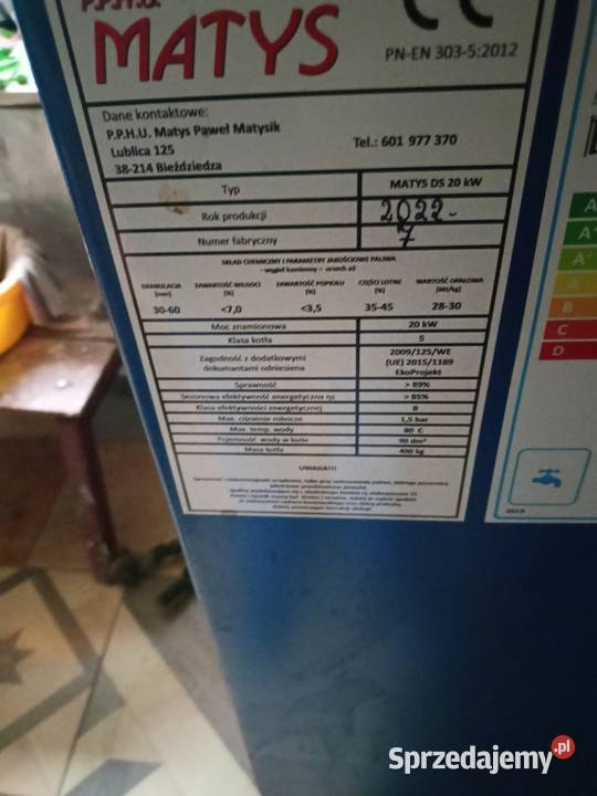 Piec kocioł 20 kw nowy Szufnarowa