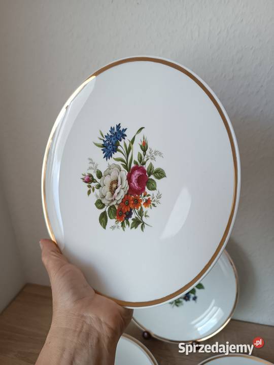 Talerze dekoracyjne porcelana funstenberg