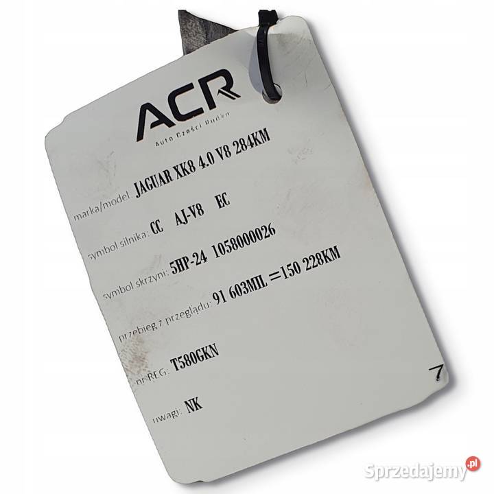 KOLEKTOR SSĄCY Jaguar XK8 XK 8 40 V8 XW936N693BA Chełm sprzedam