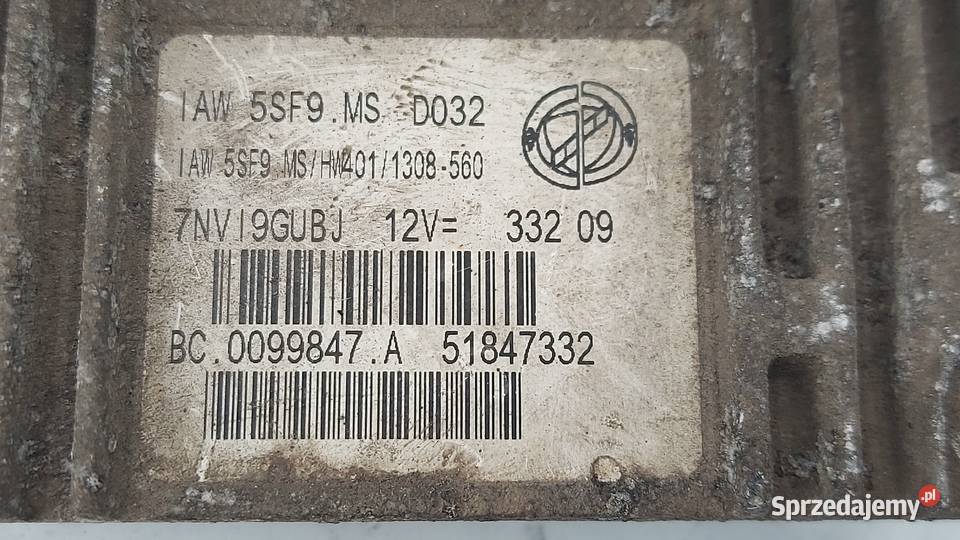 FIAT 500 12 8V komputer sterownik 51847332 świętokrzyskie Kielce