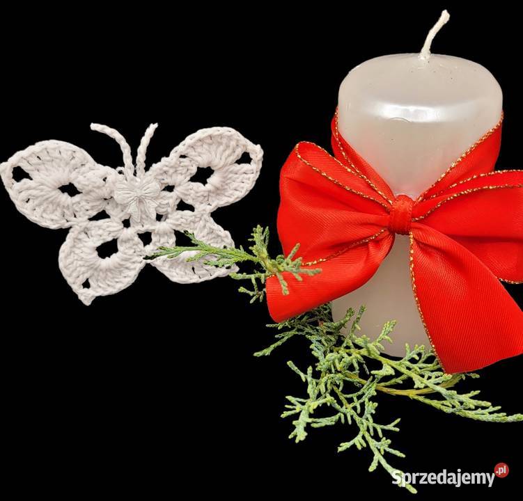 Motylki zawieszki choinkowe małopolskie Krzywaczka