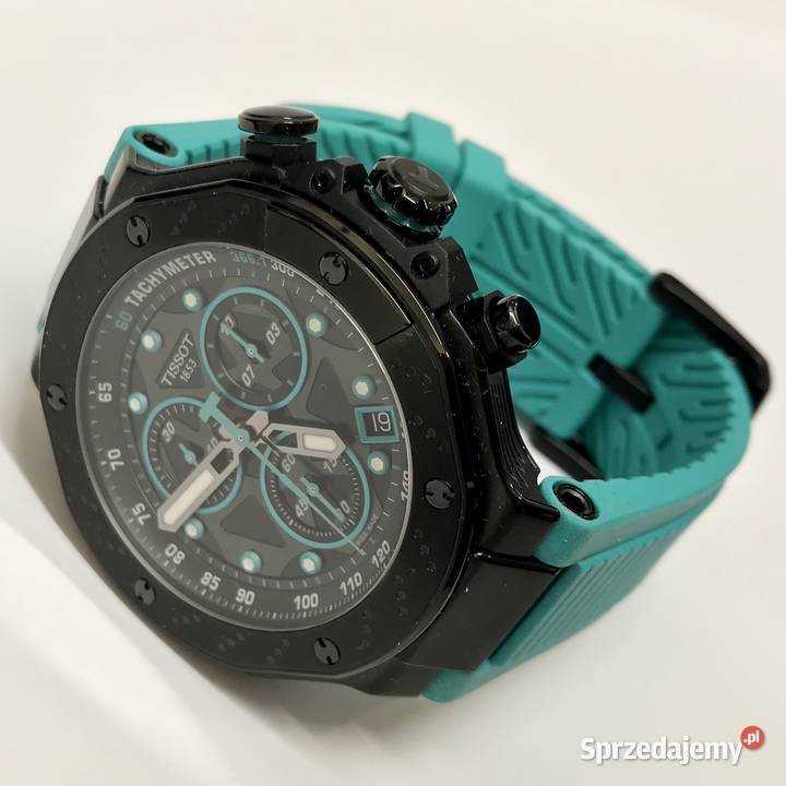 Tissot TRace Chronograph T141 45 mm PVD szafir Warszawa sprzedam