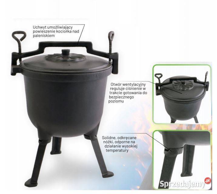 179 Kociołek żeliwny 7 litrów Zabrze