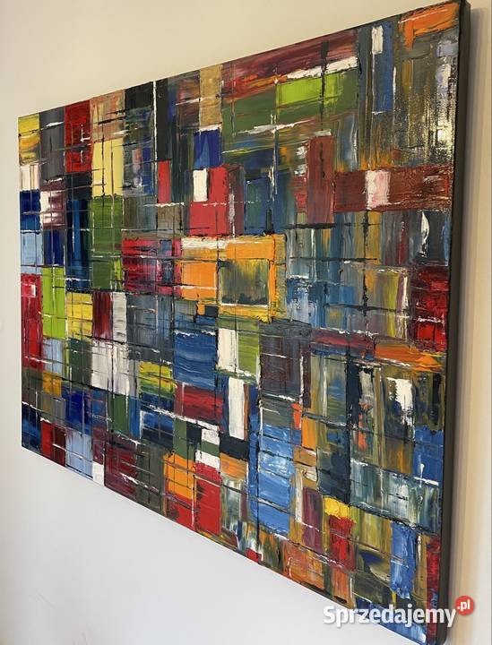 Duży obraz olejny Warszawa