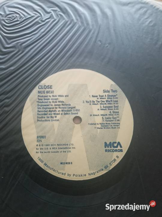 Płyta gramofonowa Kim Wilde Close zachodniopomorskie Koszalin sprzedam