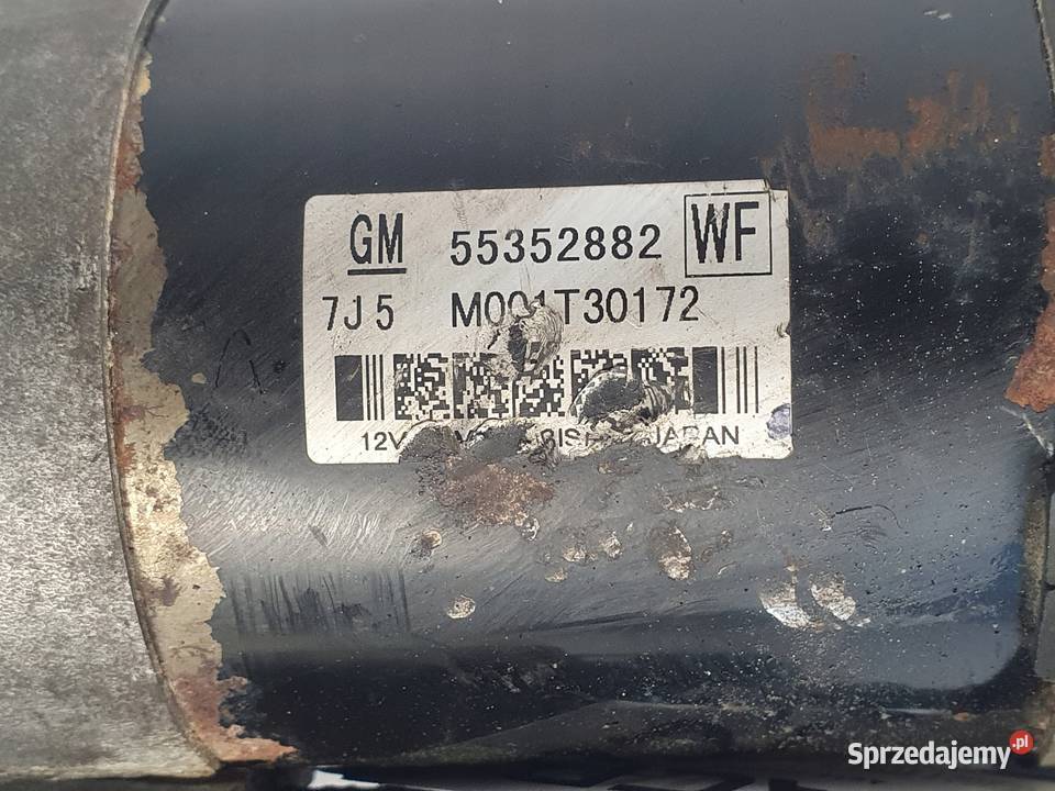 ROZRUSZNIK Opel Astra H III 19 CDTI 55352882 Układ elektryczny silnika Chełm