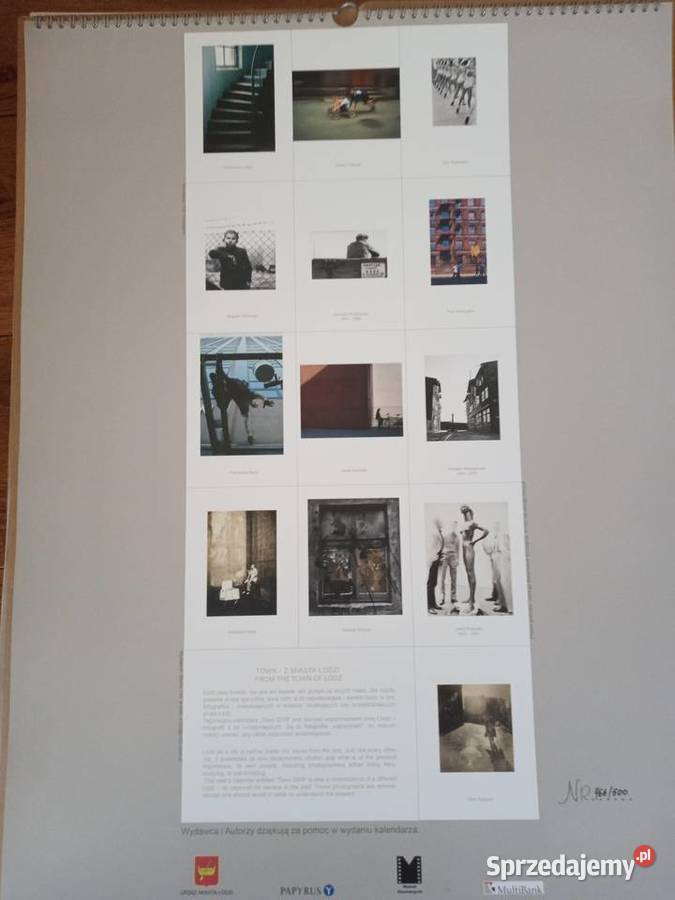 Zestaw kalendarzy Town z miasta Łodzi Konstantynów Łódzki