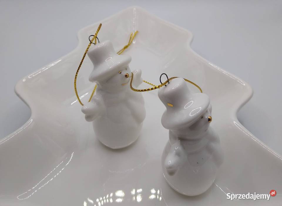 Bałwan Bałwanki Ceramika 2 sztuki Gdańsk