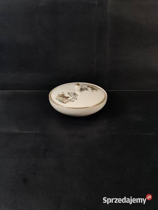 Porcelanowe Puzdro Bomboniera Hertel Jacob Lata Poddębice
