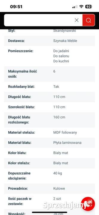 Sprzedam stół Uran w stanie Warszawa