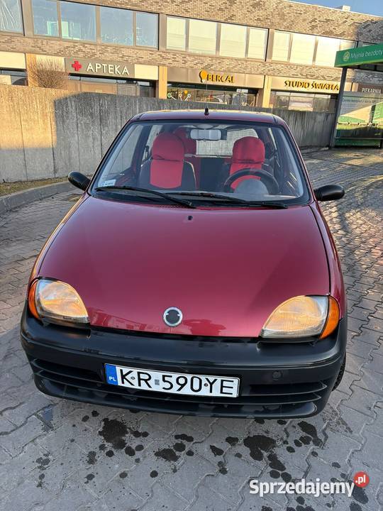 Fiat Seicento 11 LPG 131 Oszczędny czerwony Kraków