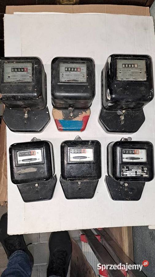 Licznik energii elektrycznej retro PRL łódzkie
