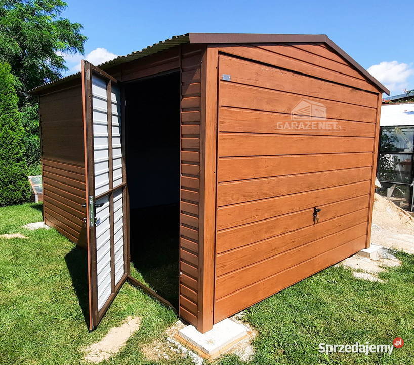 GARAŻ BLASZANY 3M X 4M POZIOM DWUSPAD BRAMA sprzedam