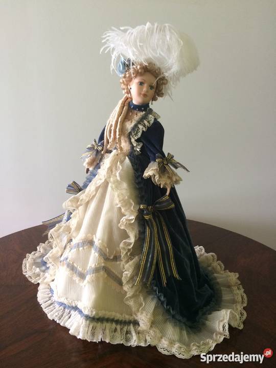 PORCELANOWA LALKA KOLEKCJONERSKA 18wieczna dwórk Warszawa