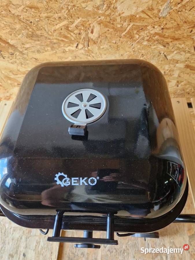 Grill węglowy z pokrywą i regulacją rusztu ruszt Głogowa