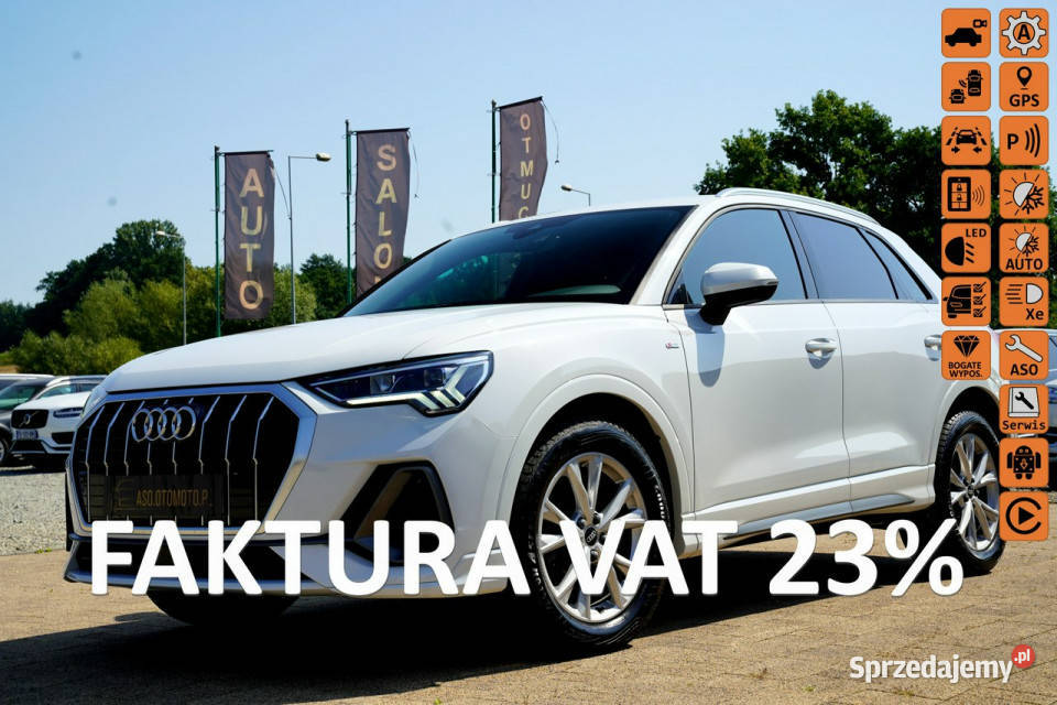 Audi Q3 SLINE skóra FUL LED parktonik NAWI alusy Otmuchów