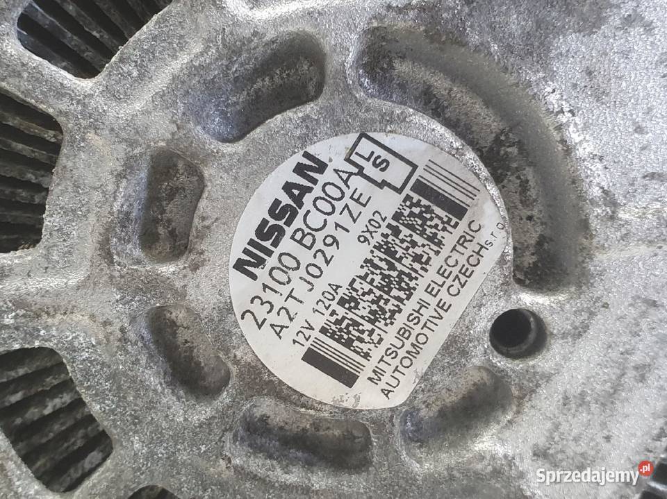 ALTERNATOR Nissan Note 16 16V 23100BC00A 120A Rudka