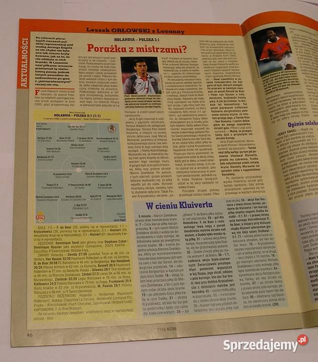 Tygodnik Piłka Nożna 2000 23 EURO 2000 Łódź sprzedam