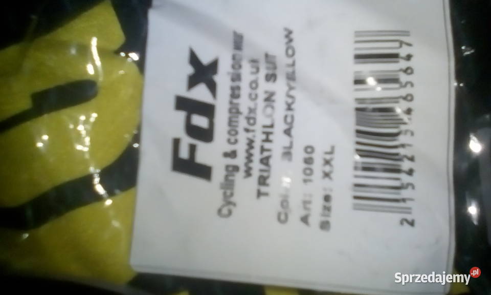 FDX Męski strój Triathlon Suit Kompresja Zebrzydowa sprzedam