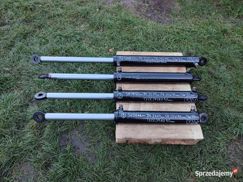 Siłownik hydrauliczny dwustronny sów 50 łuparka Sędziszów