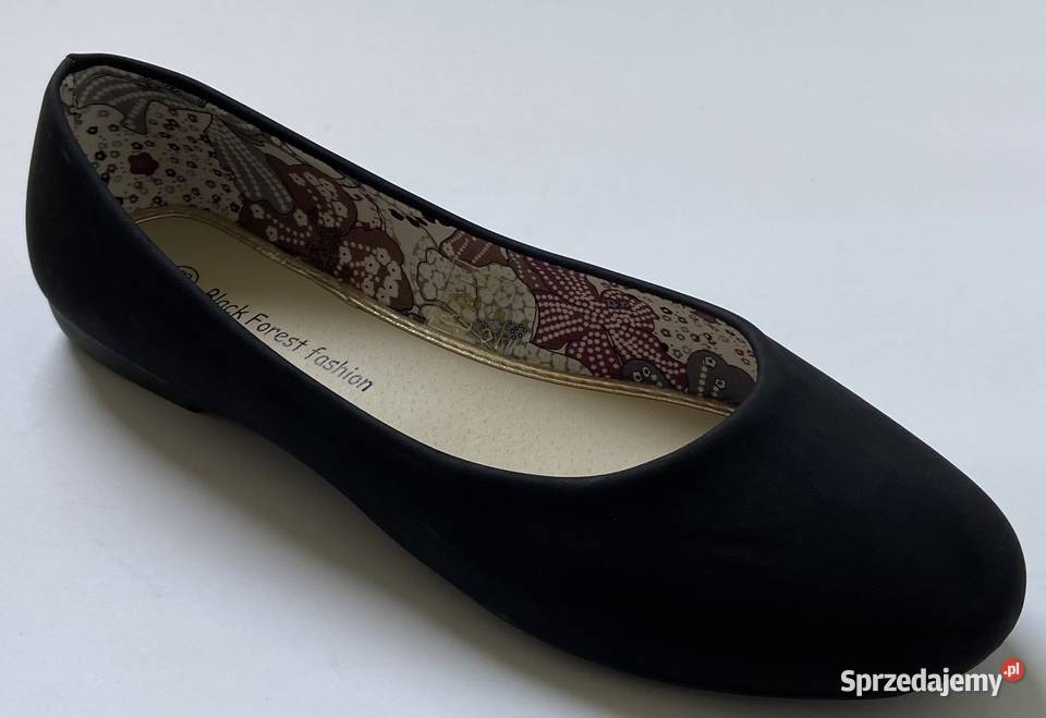 Czarne gładkie baleriny rozmiar 39 mazowieckie Żyrardów sprzedam