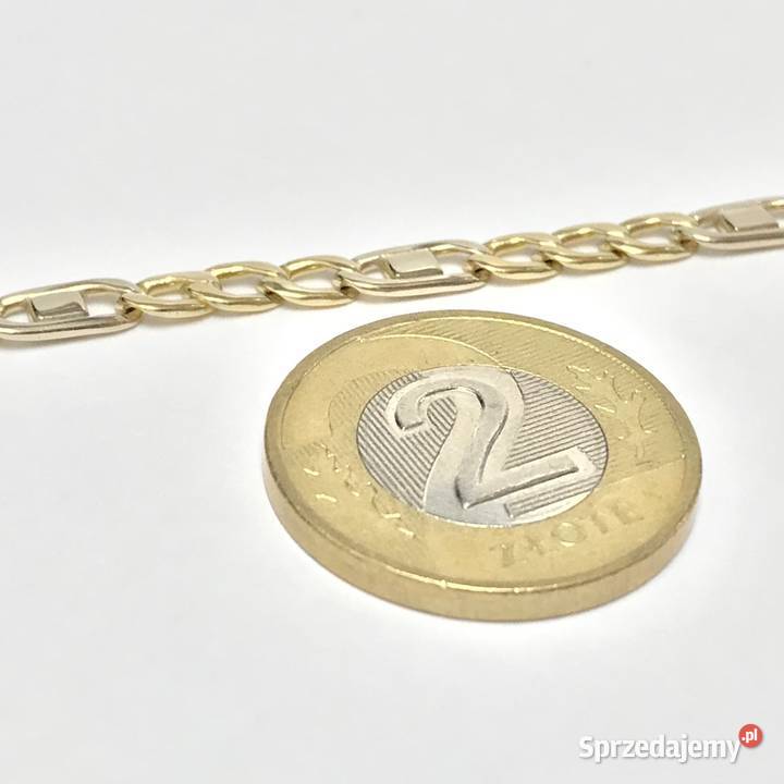 Złoty ŁAŃCUSZEK damski 18K piękny splot GUCCI 45 mazowieckie Warszawa