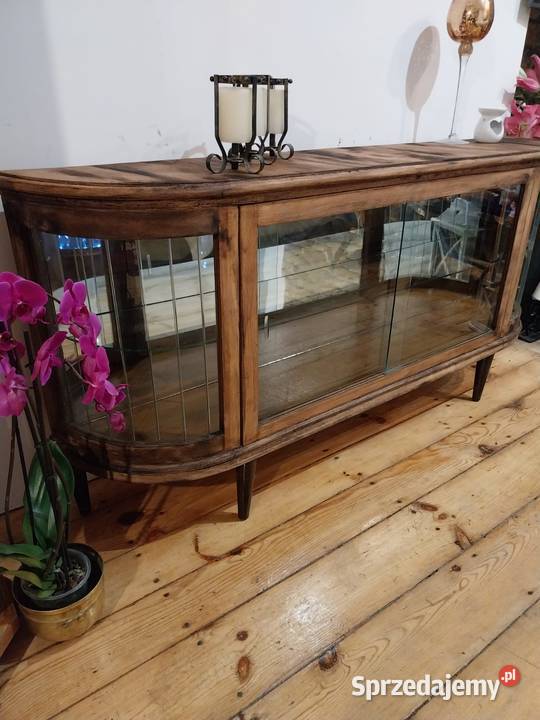 Komoda witryna retro vintage jamnik ciezka Gdańsk