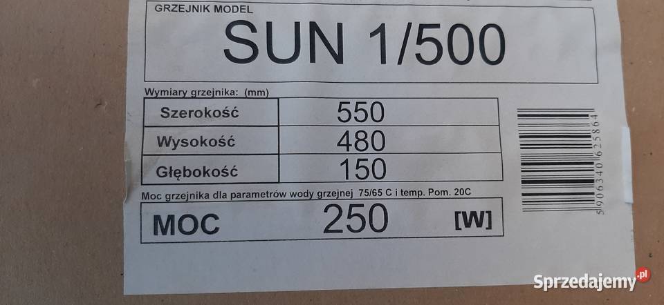 Grzejnik łazienkowy 550x480 łódzkie Tomaszów Mazowiecki