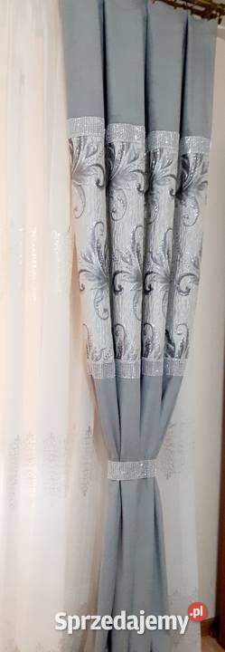 Zasłony welurowe szare Mława