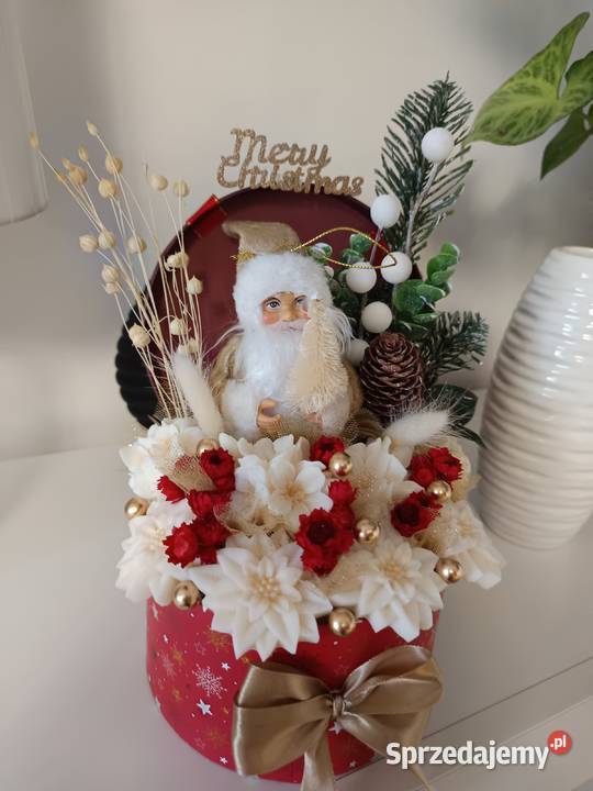 Flower box świąteczny zapachowy Świece