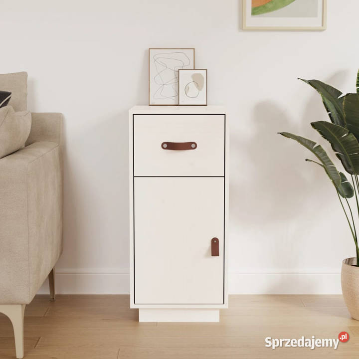Szafka biała 34x40x75 lite drewno sosnowe Warszawa sprzedam