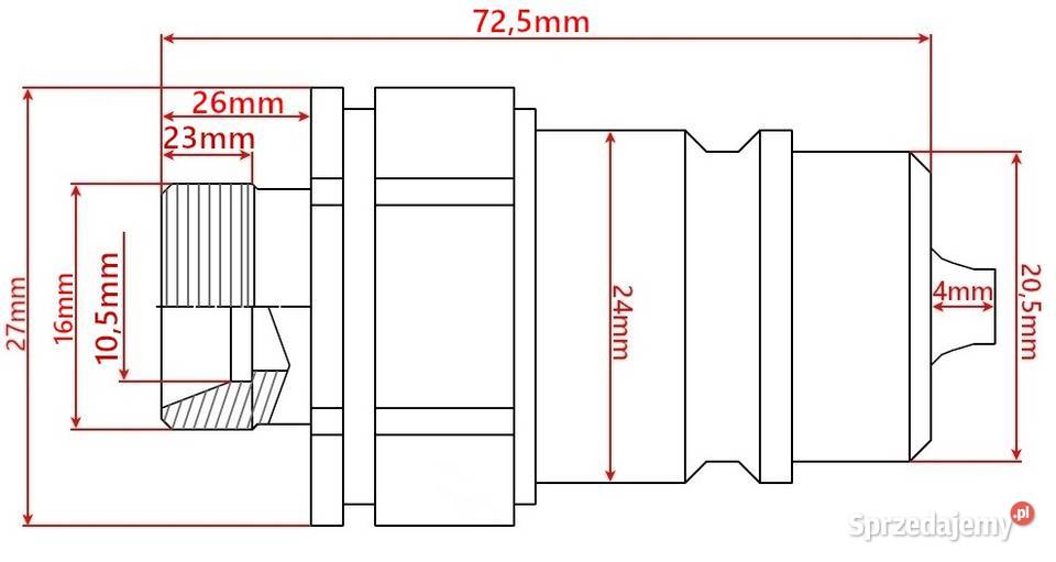 Szybkozłącze Hydrauliczne Długie EURO WTYCZKA Solec Kujawski sprzedam