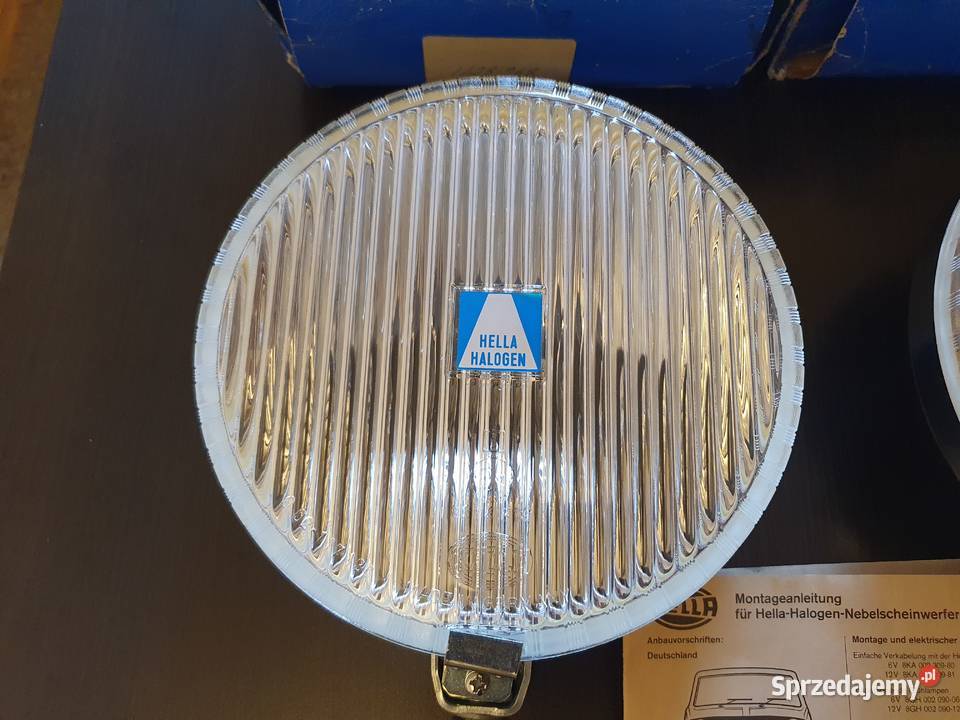 Halogeny HELLA chrom 180 mm Oświetlenie mazowieckie Brwinów