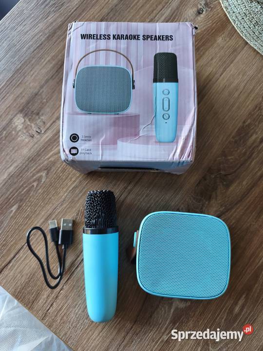 nowy przenośny głośnik z mikrofonem karaoke ma Sandomierz sprzedam