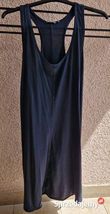 Sukienka Sandwich na ramiączkach granatowa Lublin