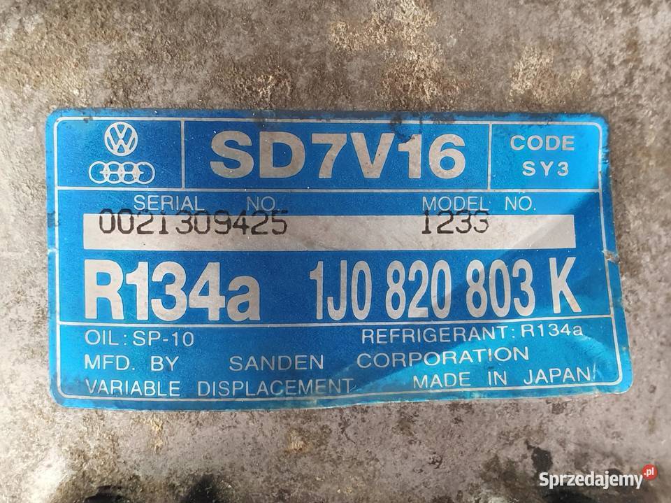 SPRĘŻARKA KLIMATYZACJI VW Golf IV Bora 19 TDI 18